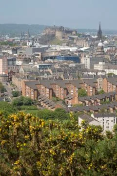 Cityscape View of Edinburgh Stock Photos