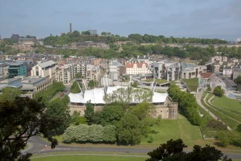 Cityscape View of Edinburgh Stock Photos