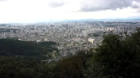 Cityscape viewed from a high vantage point Vídeos de archivo 333663268