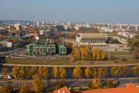 Cityscape of Vilnius Stock Photos