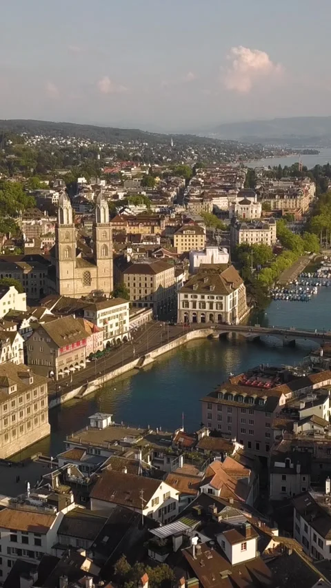 Cityscape of Zurich Stock Footage 295813663