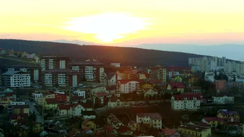 Cityview at sunset Vidéo 76442010