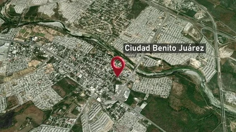 Ciudad Benito Juárez City Map Zoom (Mexico) from Space to Earth Video stock 242506599