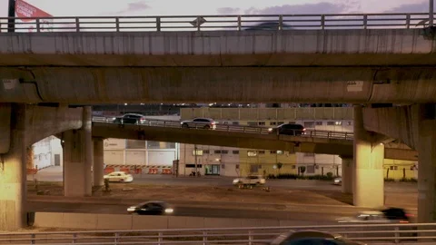 Ciudad de Mexico 1ro y 2do piso del Periferico Subiendo Stock Footage 106177548
