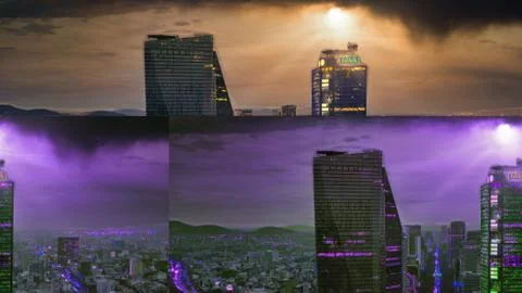 Ciudad de México, Edificios Paseo de la Reforma, Torre Bancomer Stock Photos