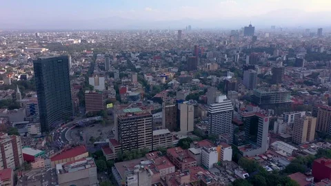 Ciudad de Mexico Panoramica Edificios Centro Glorieta Insurgentes Stock Footage 106176558