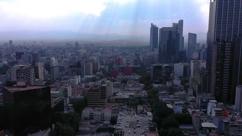 Ciudad de Mexico Panoramica Edificios Centro 8 Stock Footage 106176714