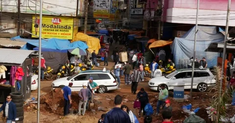 Ciudad del Este in Paraguay Vídeo Stock 64013842