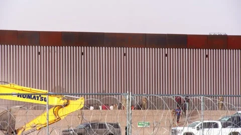 Ciudad Juarez, Mexico - 04/30/2024: Desperate Hope: Migrant Camp on Stock Footage 276720008