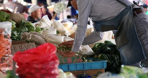 Ciudad Juarez Mexico vegetable fruit market 4K Stock Footage 102882275