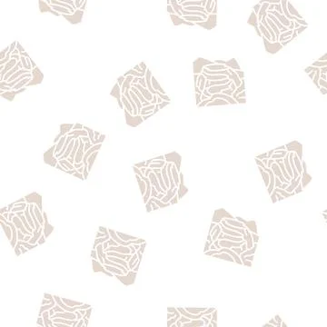 Ciudad perdida glyph seamless pattern Stock Illustration