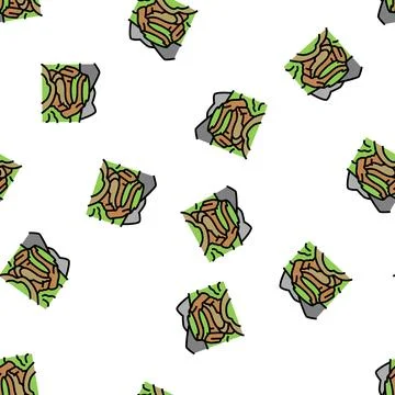 Ciudad perdida vector seamless pattern Stock Illustration