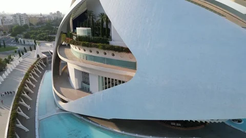 Ciutat de les Arts i les Ciències in Valencia Spain Stock Footage 246724743