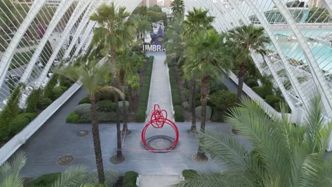 Ciutat de les Arts i les Ciències in Valencia, Spain Stock Footage 246725575