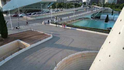 Ciutat de les Arts i les Ciències in Valencia, Spain Stock Footage 246725898