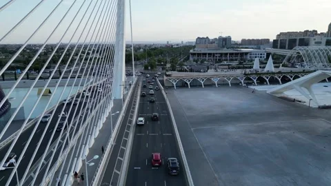 Ciutat de les Arts i les Ciències in Valencia, Spain Stock Footage 246725905