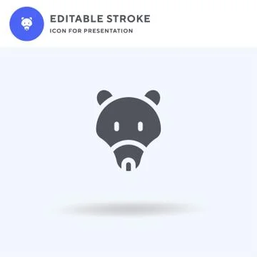 Civet icon vector, filled flat sign, solid pictogram isolated on white, logo  Stock-Illustration