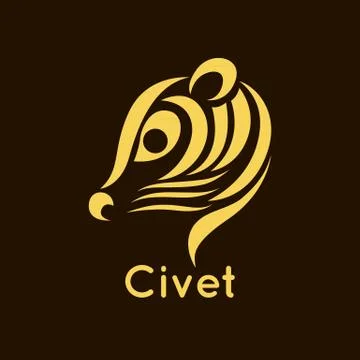 Civet logo vector Stock Illustration