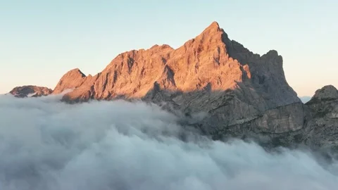 Civetta above the clouds part two Video stock 275567887