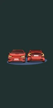 Civic Car Stock Illustration