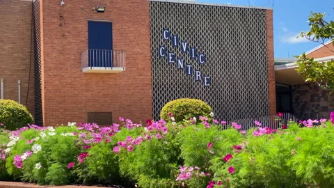 The Civic Centre in Bundaberg CBD Stock Footage 162796700