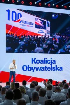 Civic Platform party program congress, Tarnow, Poland - 09 Sep 2023 Stockfoto's