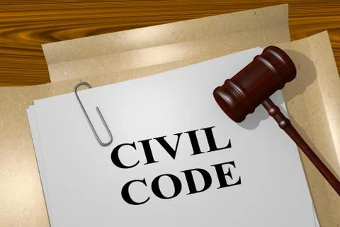 Civil Code - legal concept Stockillustratie
