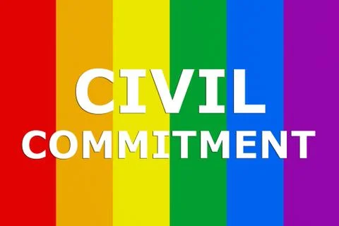 Civil Commitment concept 스톡 일러스트