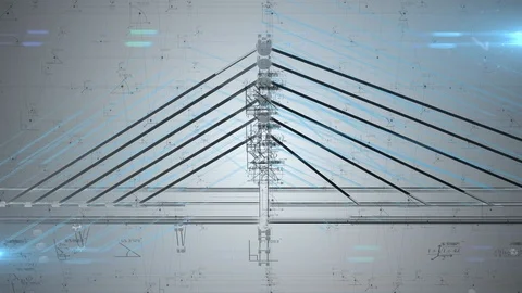 Civil engineer architecture engineering weight and load structural analysis  Stock Footage 116704675