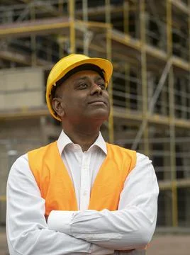 Civil engineer posing armed crossed Stock Photos