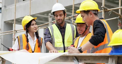 Civil engineer working together Stock Footage 195601866