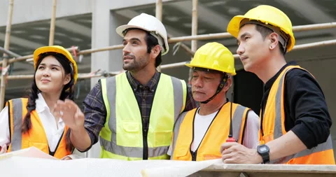 Civil engineer working together Stock Footage 195602233