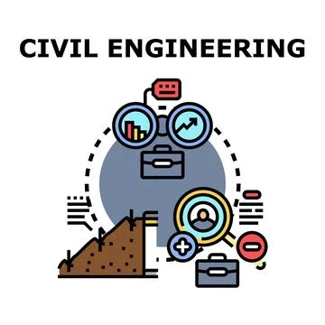 Civil engineering concept for urban development project イラスト素材