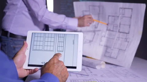 Civil Engineers Working 스톡 동영상 194887000