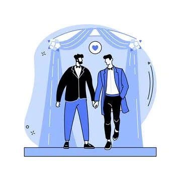 Civil union abstract concept vector illustration. Stock Illustration