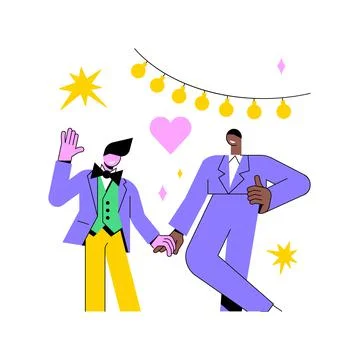 Civil union abstract concept vector illustration. Stock Illustration
