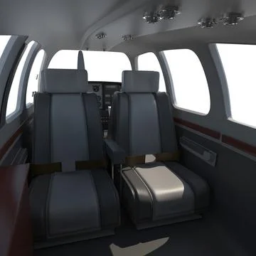 3d Model: Civil Utility Aircraft Beechcraft Bonanza S35 V Tail 2 #90656897