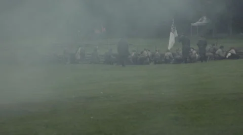 Civil War Battle Stock Footage 47792967