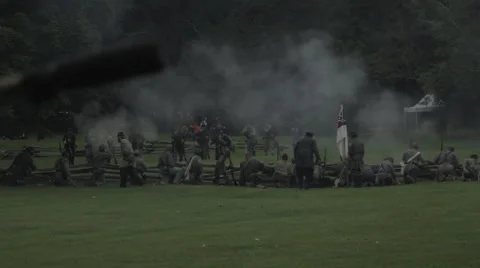 Civil War Battle Stock Footage 47793108