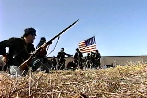 Civil war brigade Stock Footage 299499
