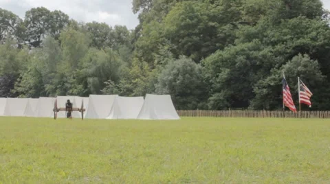 Civil war camp Video stock 8534140