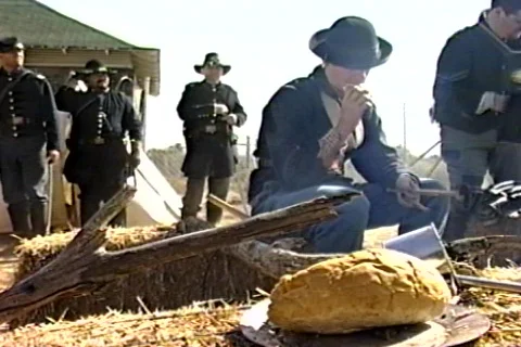 Civil war camp3 Stock Footage 299551