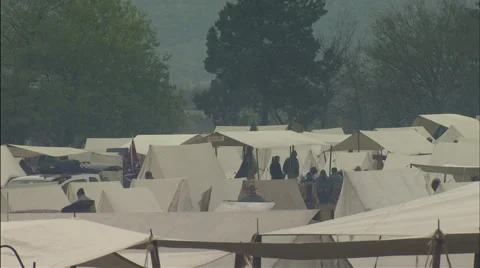 Civil War Campground Stock Footage 39976882