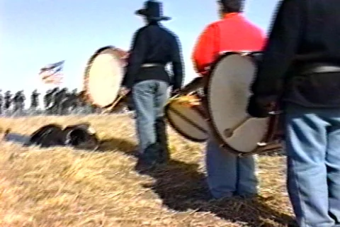 Civil war drum brigade Stock Footage 299555
