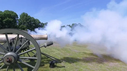 Civil War Napolean Cannon Stock Footage 70098849
