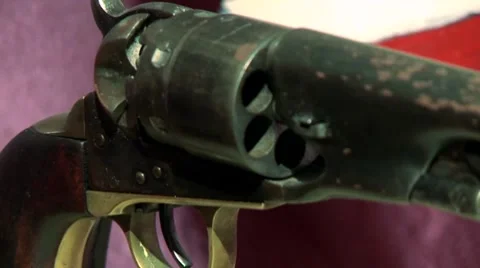 Civil War Pistol Stock Footage