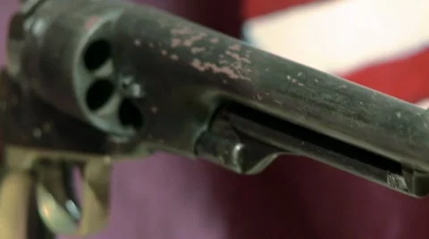 Civil War Pistol Stock Footage 8647464