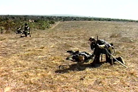 Civil war wounded Stock Footage 299446