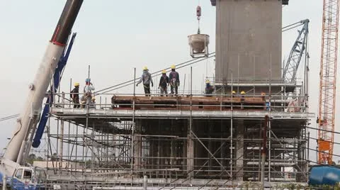 Civil work on structure 動画素材 20435890