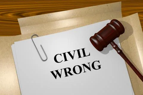 Civil Wrong concept イラスト素材
